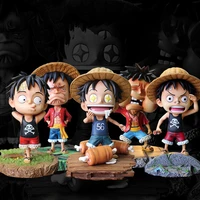one piece action figures luffy 15cm anime statue funny monkey d luffy collection model toys for kid christmas gift