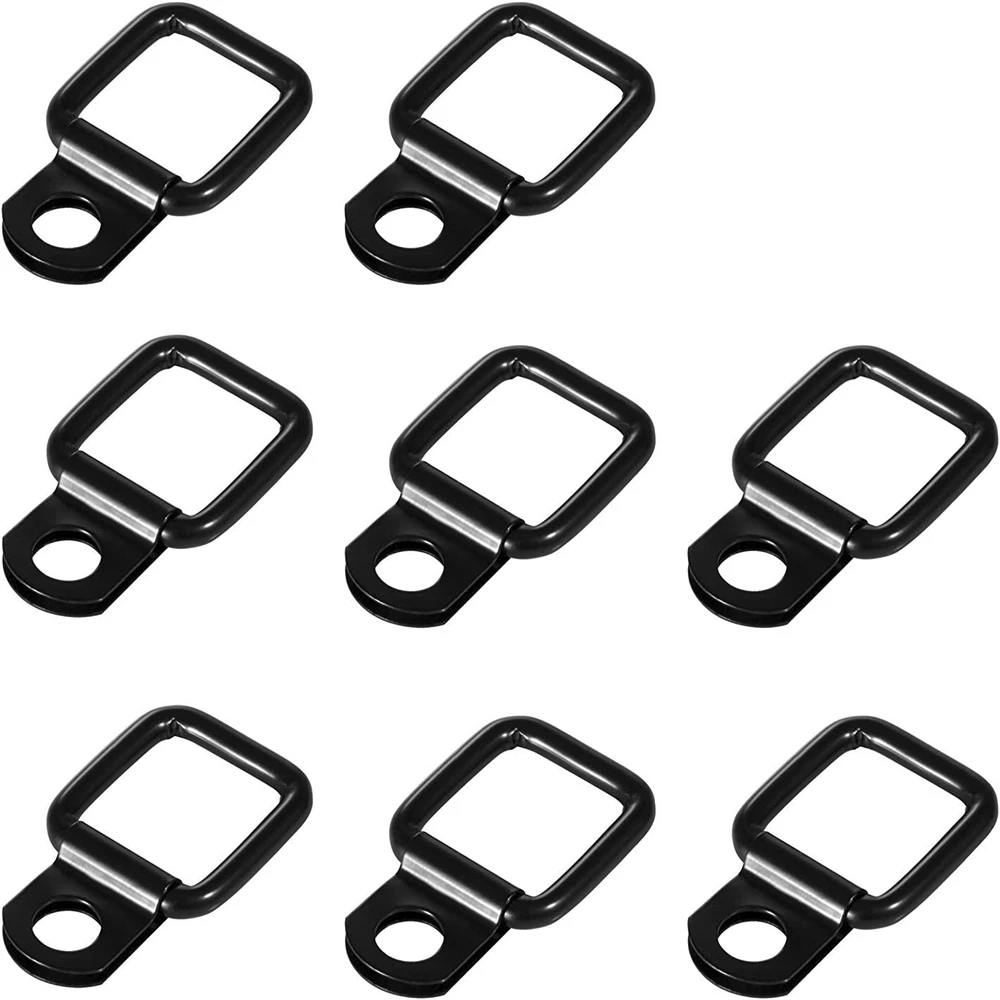 

8Pcs Cargo Trailer Surface Mount Tie-Down D-Rings for JK YJ TJ JKU Sports Sahara Freedom RubiconTie-down D-rings Anchors