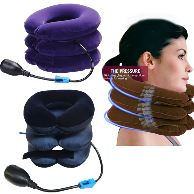 

Neck Stretcher Inflatable Air Cervical Traction Relax 1 Tube House Medical Devices Orthopedic Pillow Collar Pain Relief Tractor
