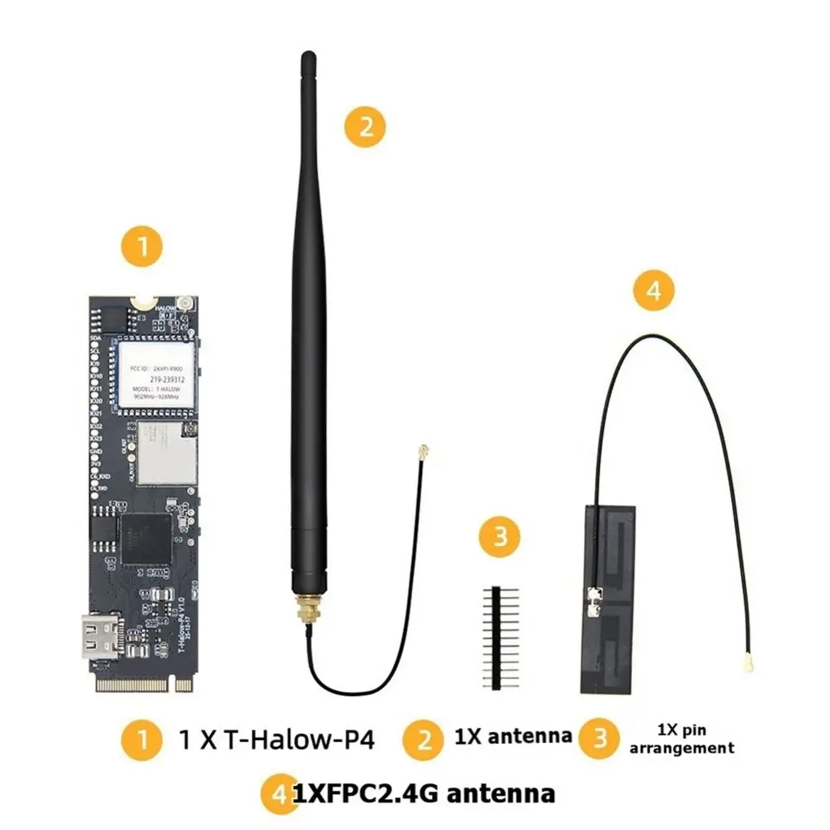Фото Новая плата разработки T-Halow P4 -P4 WiFi HaLow 2026 года - Модуль IoT C6 M.2 с WiFi 6, BLE 5, камерой, AMOLED-дисплеем, 915 МГц №5