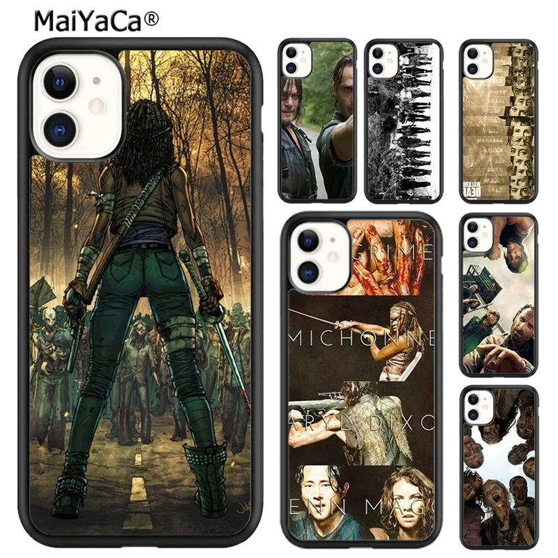 MaiYaCa Ходячие мертвецы зомби Рик Дэрил чехол для телефона iPhone 15 SE2020 6 7 8 plus XR XS 11 12 mini