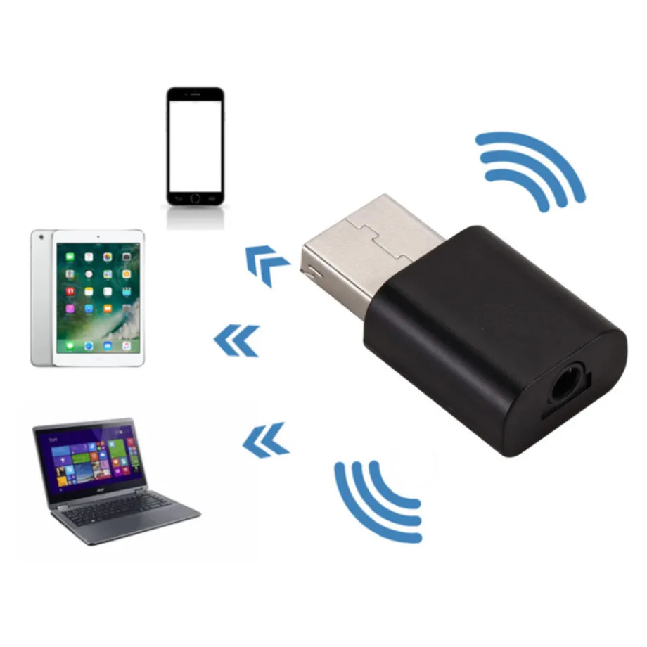 PzzPss Bluetooth 5 0 аудио адаптер приемник беспроводной музыки 3 мм AUX разъем Мини для