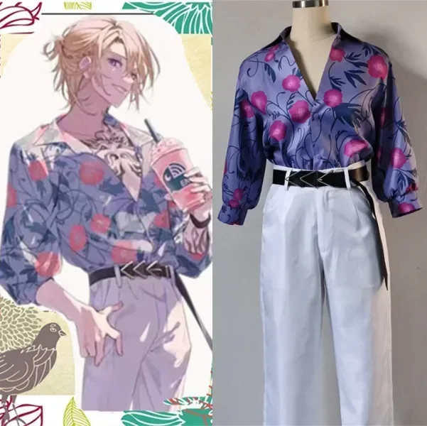 VTuber NIJISANJI Luxiem Sakura Bloom Luca Косплей Костюм