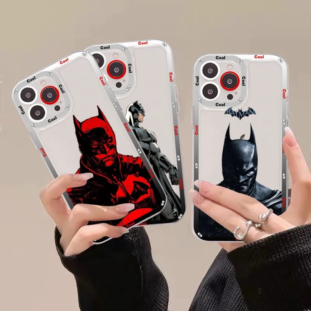 Cool B-Bat-mans Phone Case For Samsung S 20 21 22 23 Lite Plus Ultra Clear Mobile Cover Funda