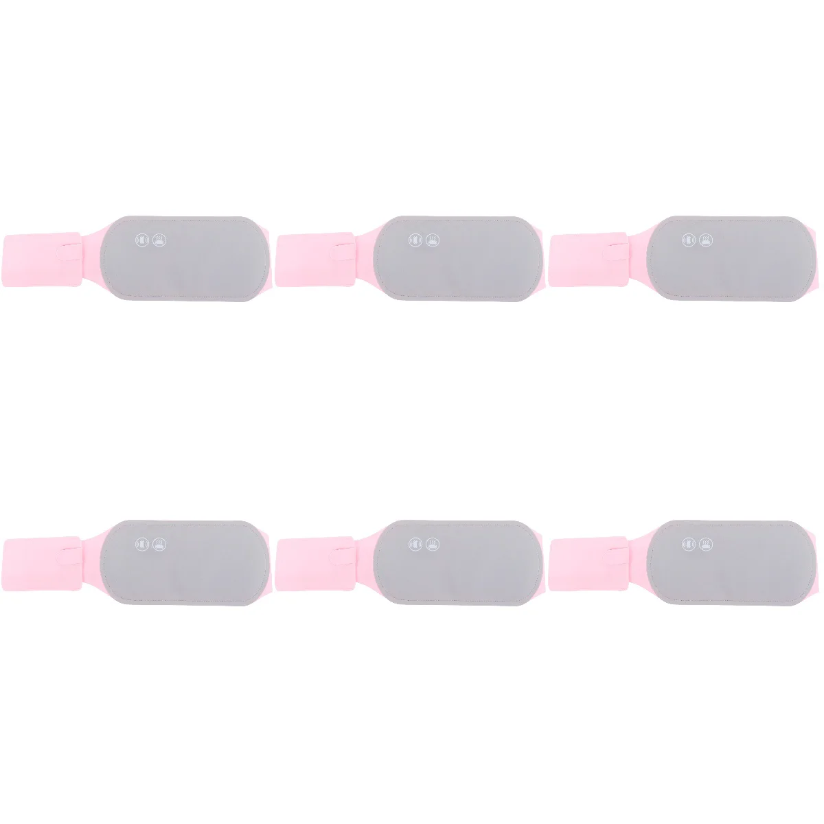 

6 PCS Warm Palace Belt Body Heating Pad Heated Waist Wrap Waist Pad Cordless Heated Waist Belt Lycra Cramps Period Relief Work