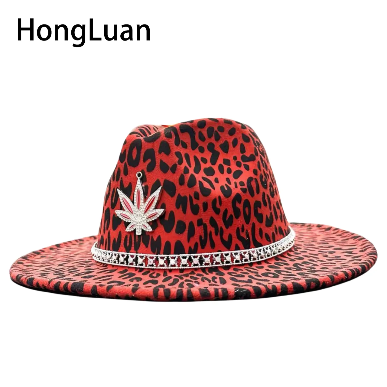 Красная ковбойская шляпа с леопардовым принтом для девичника вечеринки взрослых