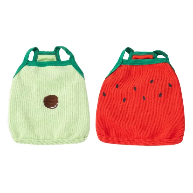 

Pet Clothes for Small Dogs and Cats Yorkshires Chihuahuas Summer Sling-Vest Apparel Costumes Fruit Style Clothing Drop Shipping