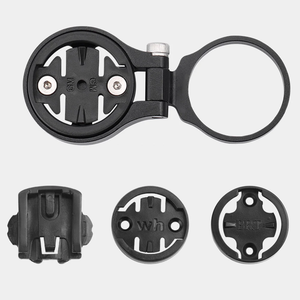 

Bike Bicycle GPS Computer Adjustable Stem Mount For Garmin Bryton Cateye Wahoo Headset Cover Durable Black Bicycle Base Accs