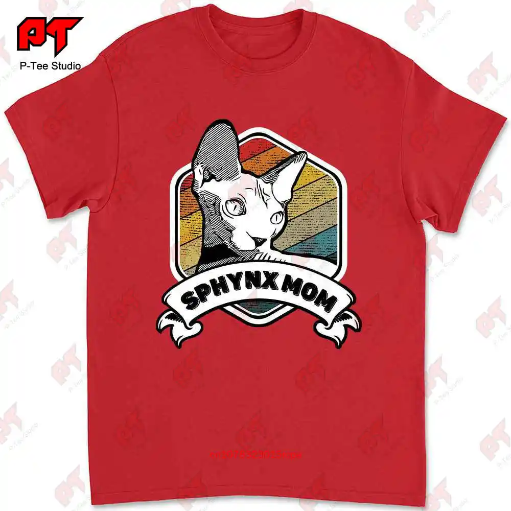 Сфинкс Кошка мама гордый владелец День матери футболка E9W8