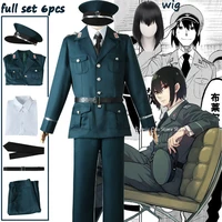 yuri briar cosplay anime spy x family yuri briar costume wig military uniform green suit jacket pants outfit yor brother