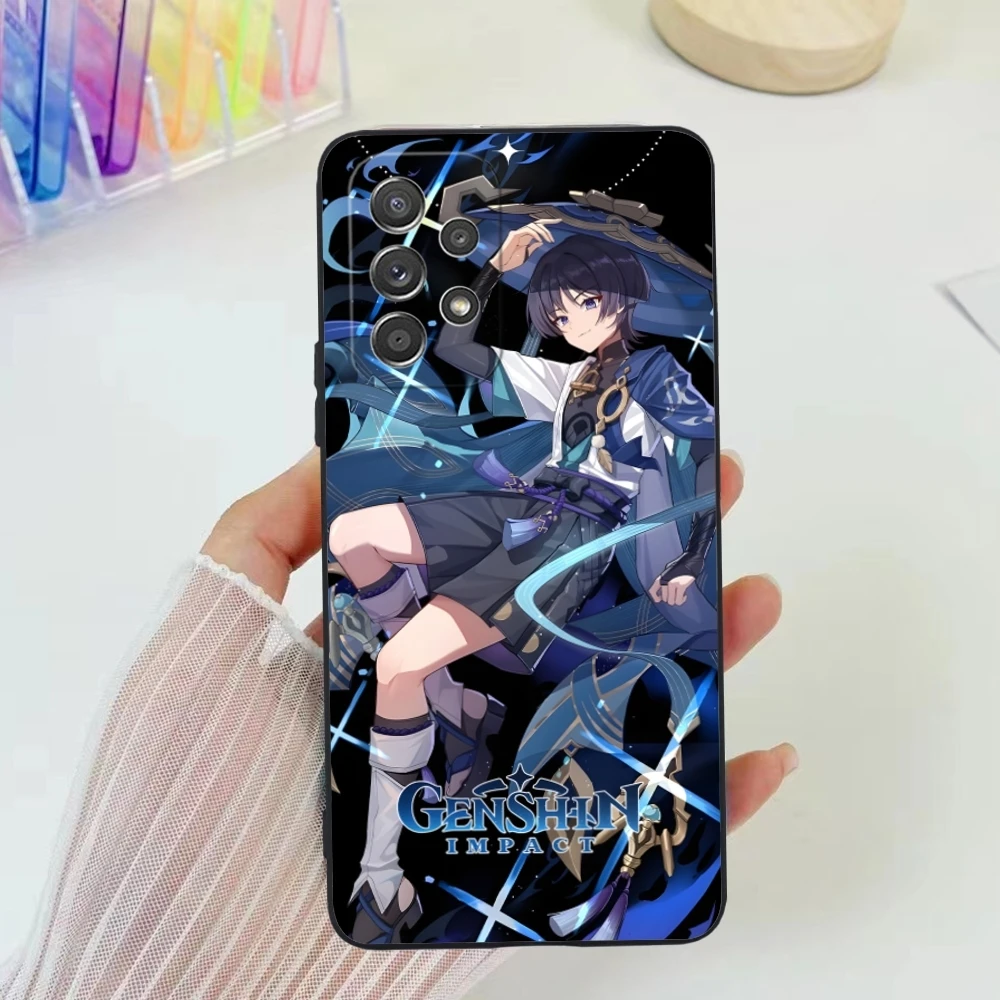 Чехол для сотового телефона Genshin Impact Wanderer Samsung Galaxy A91 73 71 70 54 53 52 34 24 23 21 S 5G черный