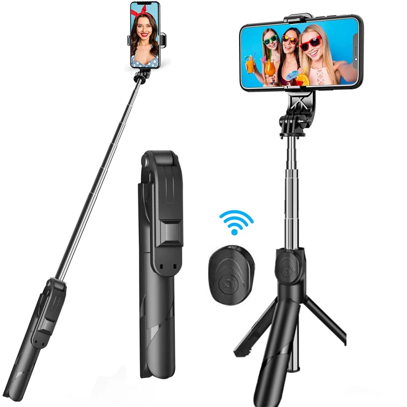 Foldable Tripod Monopod Selfie Stick 1300mm Length Extendable Monopod Wireless Selfie Stick Phone Holder For Youtube Video enlarge