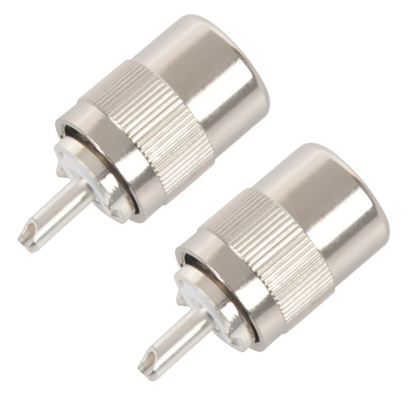 2X UHF PL259 SO239 Штекерный поворотный разъем RFC400 RG8 RF коаксиальный адаптер соединитель