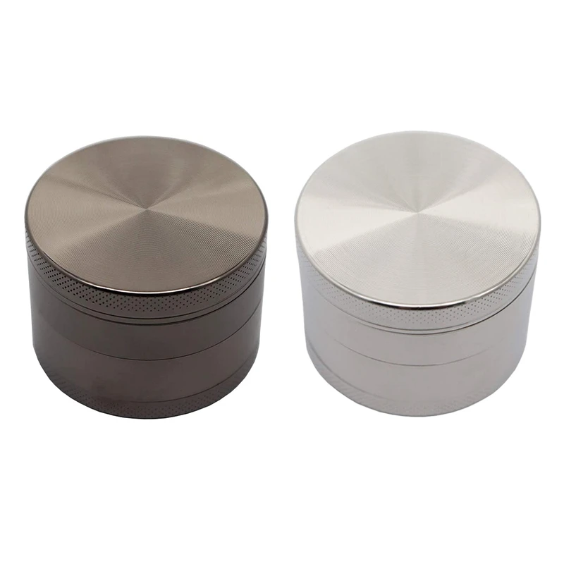 

LJL-4-Layer Spice Herb Grinder Zinc Alloy With Pollen Collector Pepper