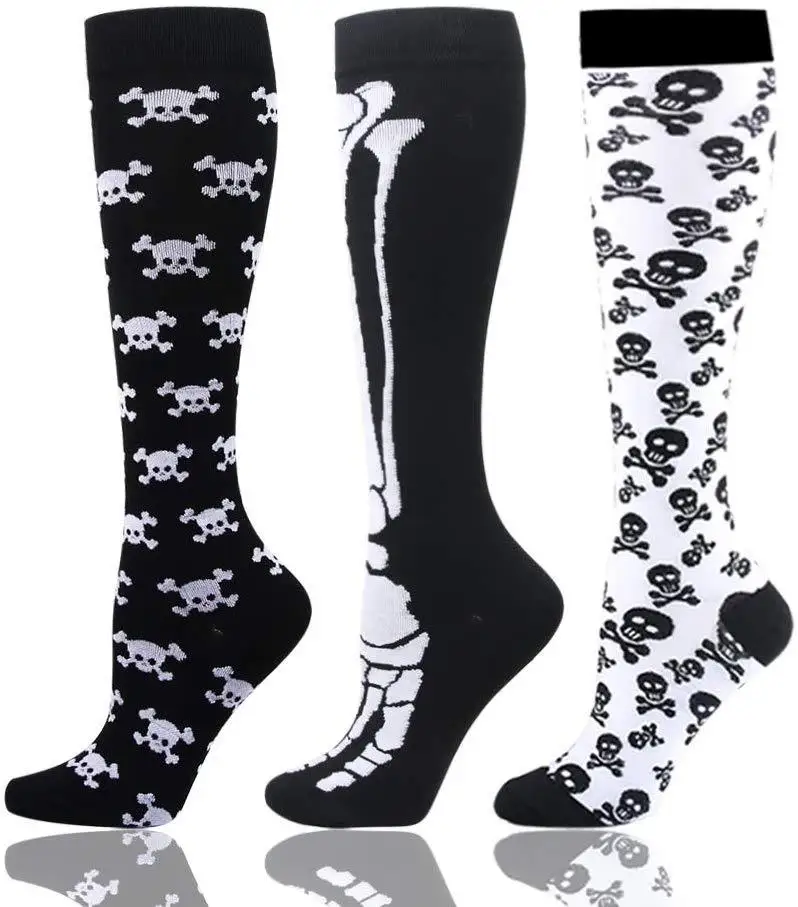 

Compression Socks Sports Knee Socks Skull Socks Sports Elastic Stockings Custom Thigh High Stockings Knee High Socks Long Socks