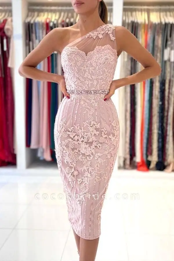 

Meekiss Vestidos De Noche Mermaid Prom Dresses 2022 With Lace One Shoulder Women Evening Dresses Prom Party Gown Robe Party
