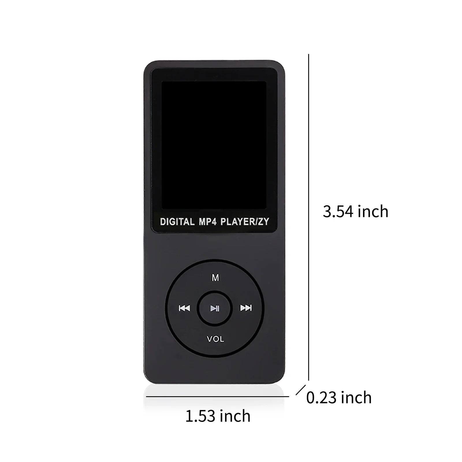 Фото MP3 MP4 Музыкальный плеер USB-зарядка Запись Цифровой дисплей Экран Медиа без потерь Портативный карманный спортивный бег Ходьба Воспроизведение музыки №1