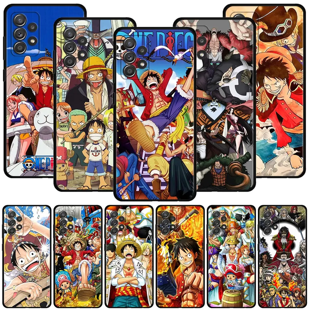 

Phone Case for Samsung Galaxy A12 A52 A51 A32 A71 A02S A31 A72 A22 A11 A41 Cover Silicone Funda One Piece Luffy Anime
