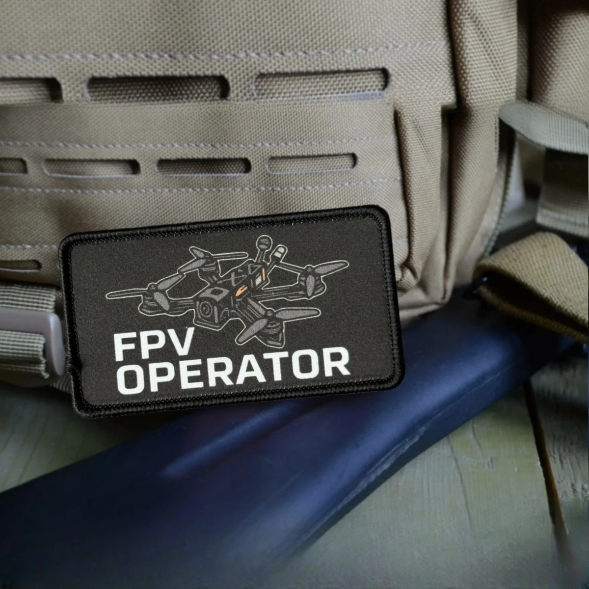 Фото Тактический патч FPV Operator Morale с принтом дрона, нашивка на липучке для одежды, военной формы, армейских рюкзаков, уличного снаряжения №1