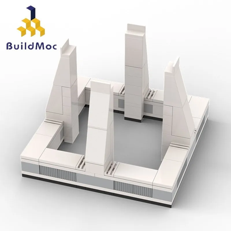 

BuildMoc MOC Apollo Saturn V стартовый кронштейн для платформы Дисплей Стенд строительные блоки для 21039 кирпичей Сделай Сам идея игрушки для детей