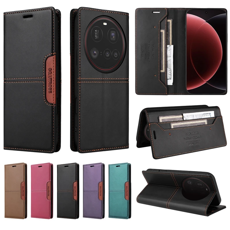 Фото Для Xiaomi 15 Ultra Чехол-книжка Кожаный чехол для телефона Xiomi 15 Ultra XiaoMi15Ultra 15Ultra Кошелек Магнитный чехол для карты Etui Capa №1