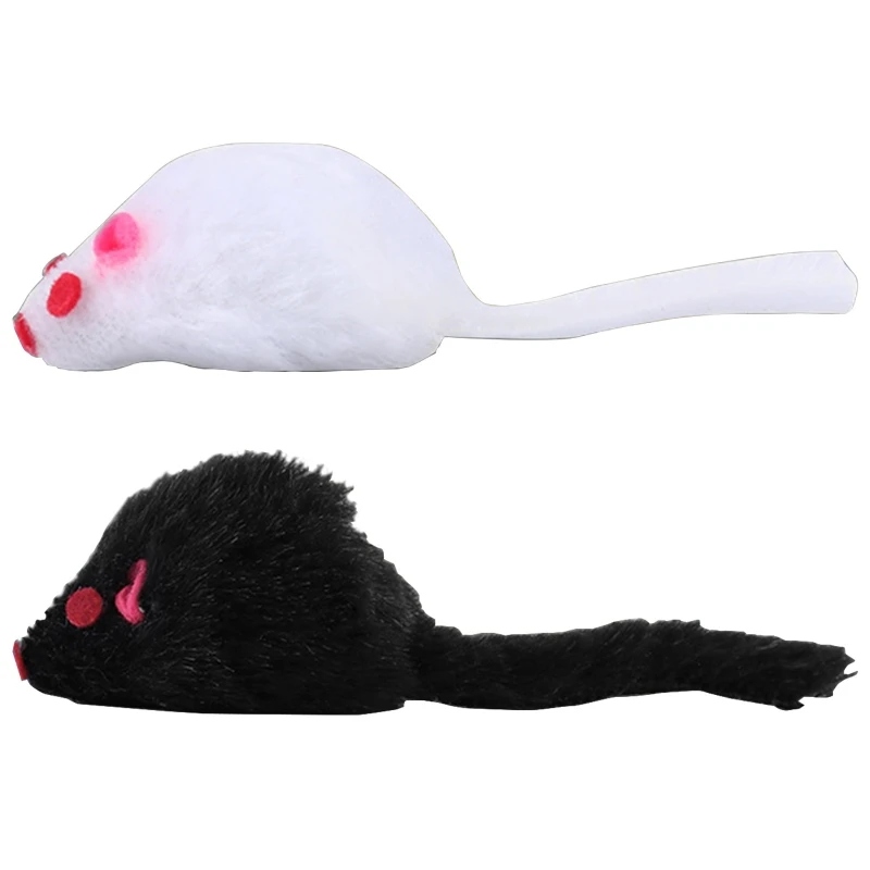 

Interactive Rat Toy Squeak Mice for Indoor Cats Play Mouse with Rattle Sound