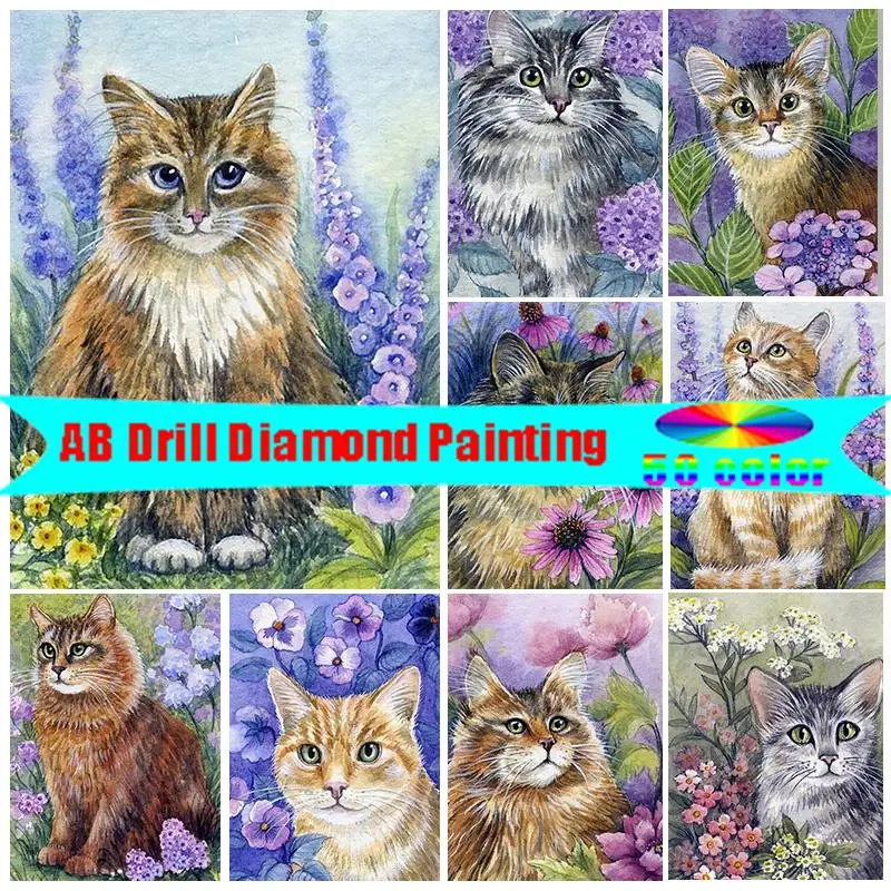 

DIY 5D AB алмазная живопись, полная картина, лаванда и искусство, мозаика ручной инкрустации, искусственная вышивка, домашний декор, подарок