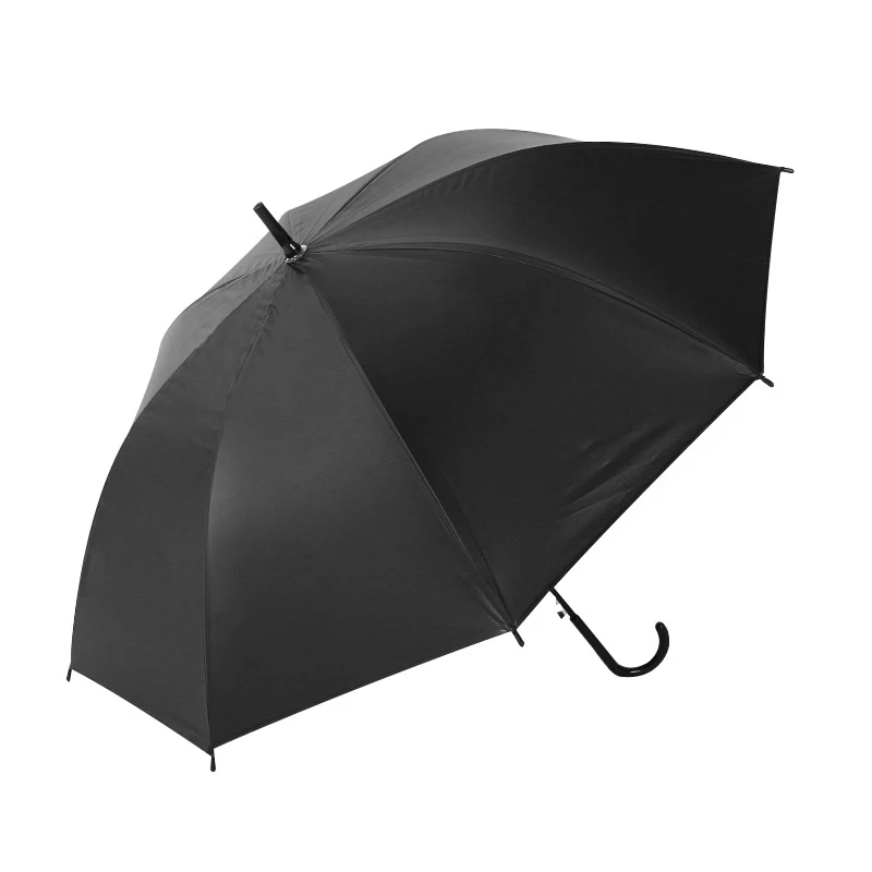 Длинный прозрачный зонт черный творческий прямой цвет женщин компактный портативный.