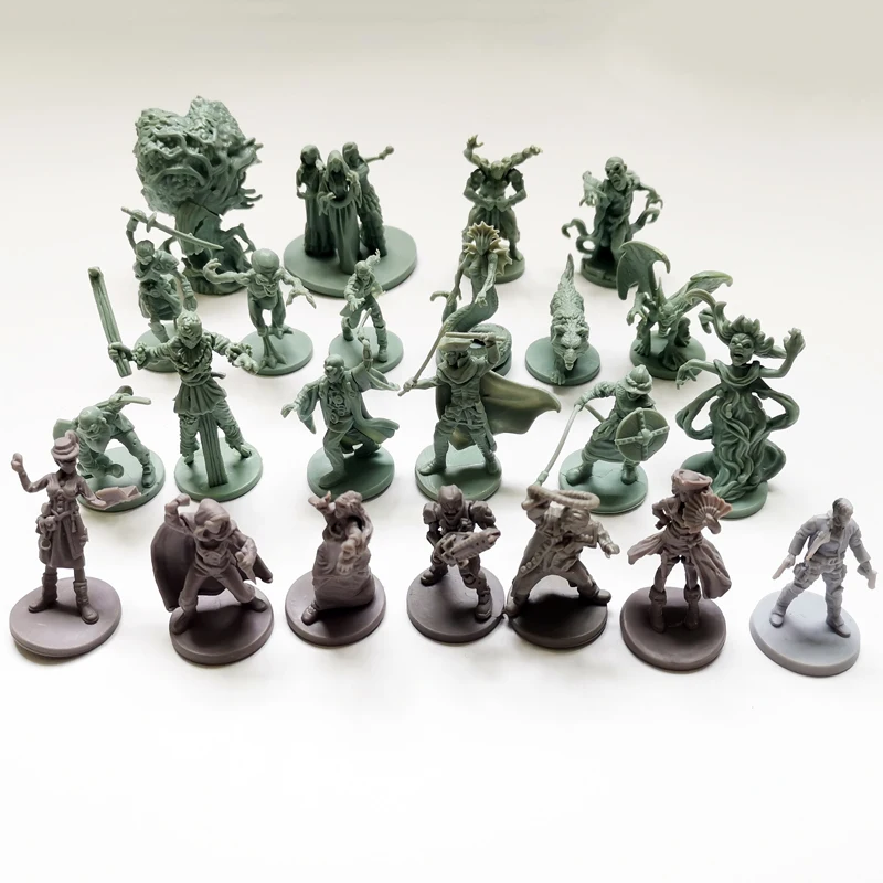 2/3Pcs War Game Chess Warrior Wizard Medusa Archer Monster Elf God Figure With Base Model Collection Toy Gift For Kid Boy Adult - купить по