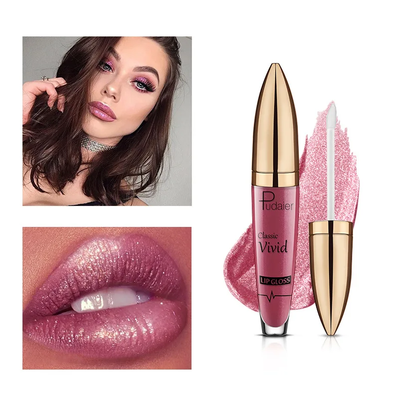 

18 Colors Sip A Sip Glitter Flip Matte Pearlescent Lip Gloss Non-stick Diamond Lipstick