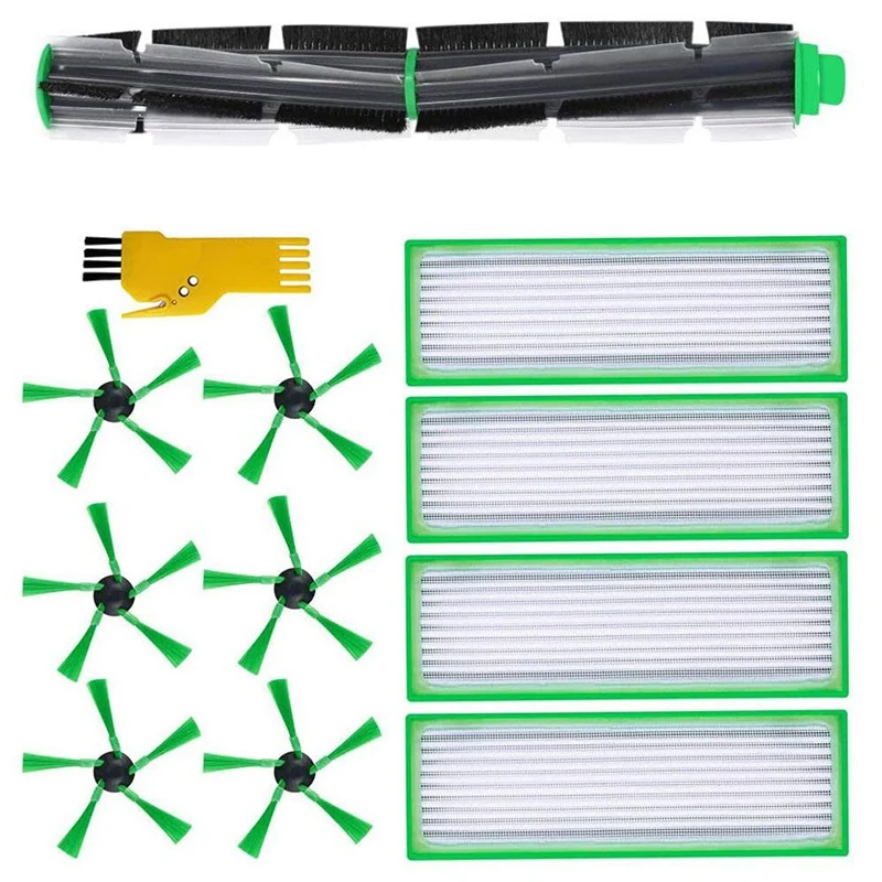 

SANQ Replacement Main Brush Side Brushes HEPA Filters Compatible For Vorwerk Kobold VR200 VR300 Robotic Vacuum Accessories