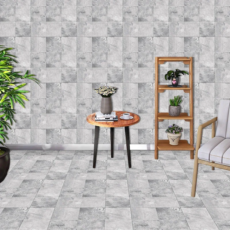 10 шт. мраморная цементная серая матовая плитка искусственные обои для кухни и