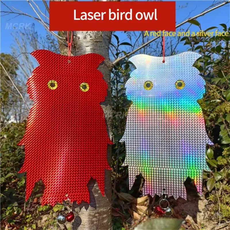 

New Bird-repellent Owl Laser Double-sided Bird-repellent Owl Reflective Bird-repellent Hanging Owl Farm Orchard Bird Repellents