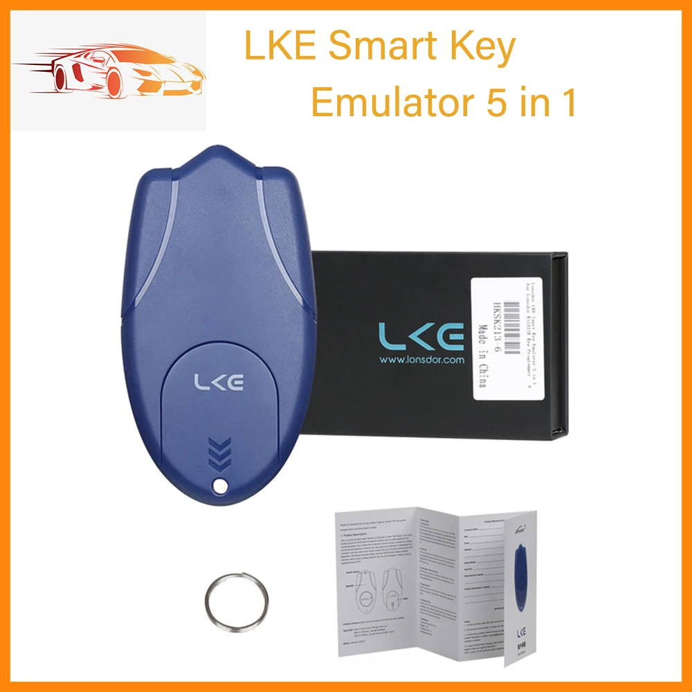 

High Quality Lonsdor LKE Smart Key Emulator 5 in 1 Support 4D or 46 chip For LONSDOR K518ISE/K518S Key Programmer Full