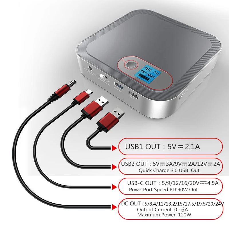 Аккумулятор для ноутбука CPAP Wi-Fi 40000 мАч