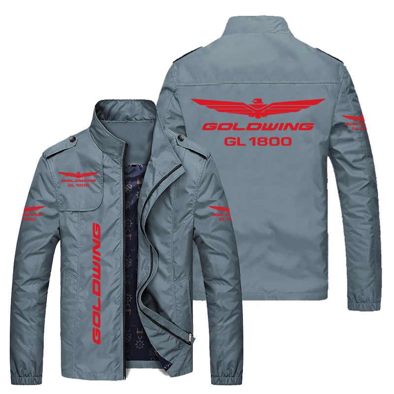

Мужская мотоциклетная куртка Honda Gold Wing GL1800, куртка-бомбер с принтом, гоночные костюмы, ветровка для Honda Motocross, мужская и женская одежда