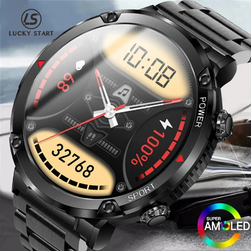 

2023 Nieuwe Slimme Horloge Mannen 1.6 Inch Full Touch Horloges Fitness Tracker Sport Bluetooth Oproep Smart Klok IP68 Waterdicht