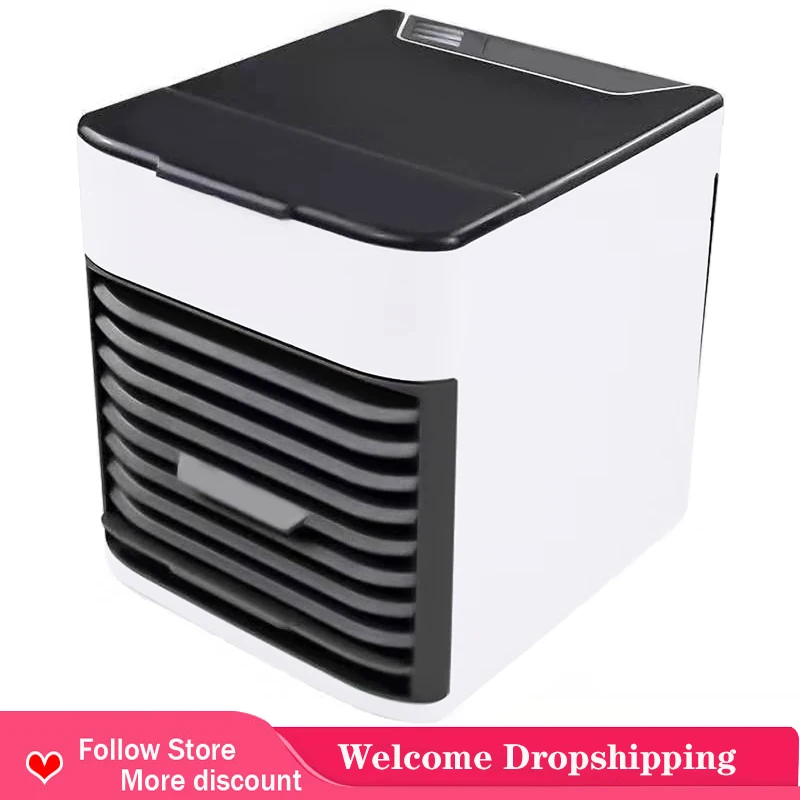 

Mini Air Conditioning Fan Refrigeration Small Air Cooler Home Bedroom Desk Air Conditioning Fan Cold Air Micro Electric Fan