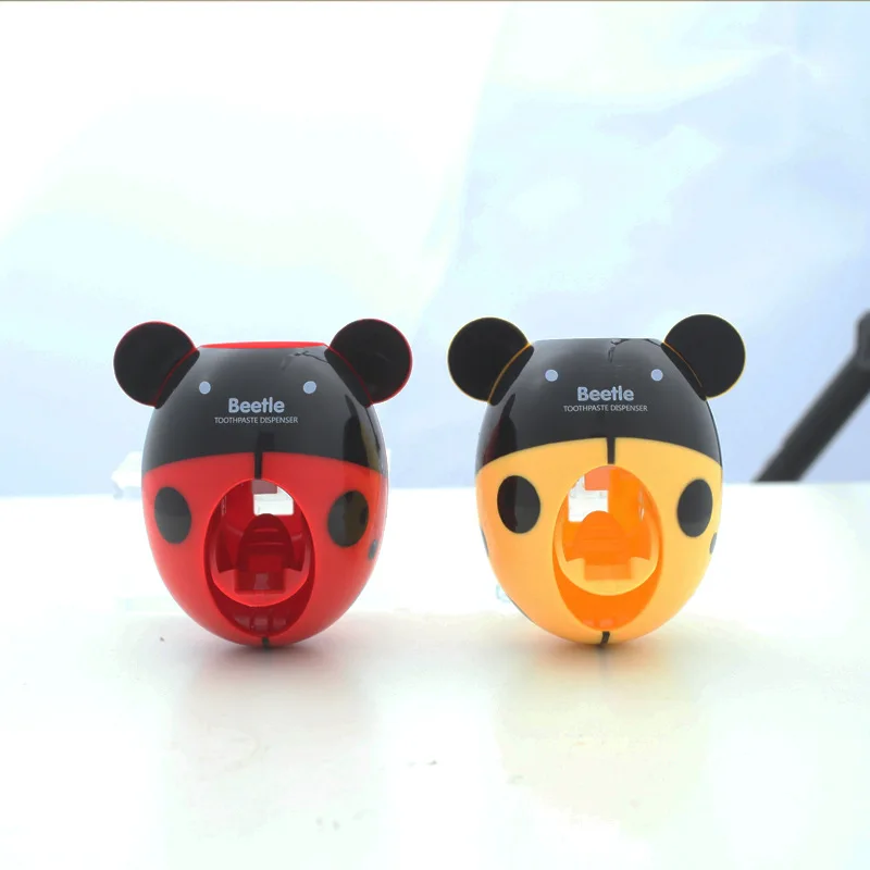 Симпатичный мультяшный дозатор зубной пасты автоматический пресс настенное