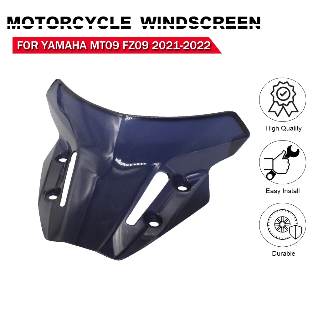 

For YAMAHA MT-09 FZ-09 NEW 2021 2022 Windshield Windscreen MT09 FZ09 Motorcycle Accessories Wind Deflectors 4 Colors Available