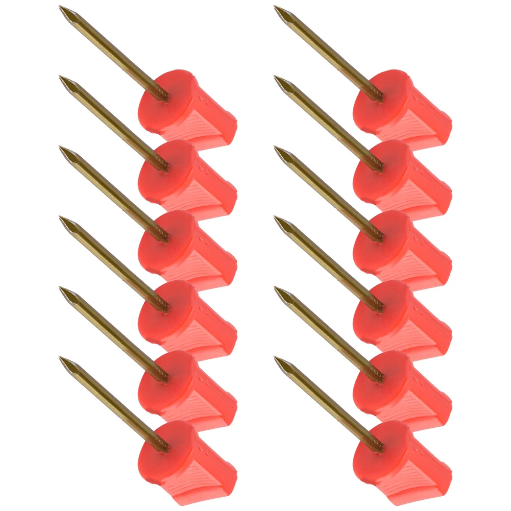 

Archery Target Pins Paper Nails Fix Straw Paper Face Arrows Bow Outdoor 12PC Red Paper Fixed Camping Accessory Strong Plastic St