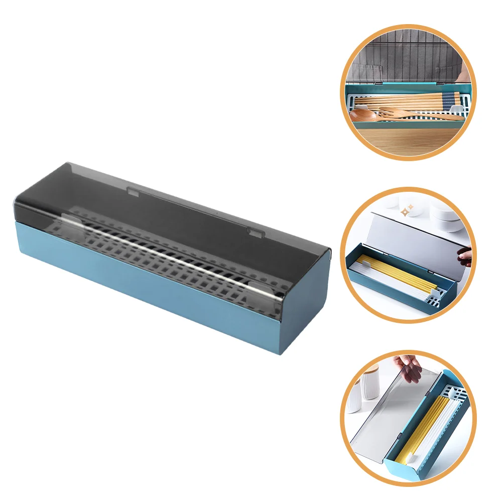 

Tableware Visible Utensil Case Camping Holder Home Unique Chopsticks Cutlery Organizer Covered Household Plastic Countertop