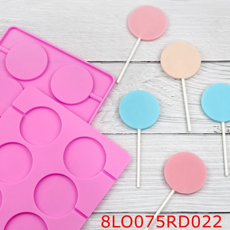 

Круглая силиконовая форма для мыла ReadStar 8LO075RD022, 1 шт., форма для выпечки с 8 картриджами, зеркальная форма для мыла