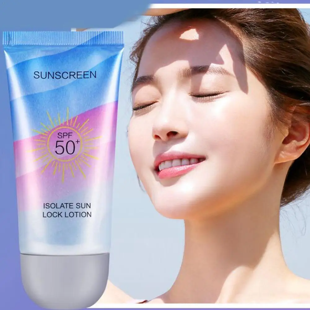 

Солнцезащитный отбеливающий крем для лица и тела SPF50, изоляция лица, Солнцезащитный водонепроницаемый, для красоты, Осветляющий, увлажняющий, D5S1
