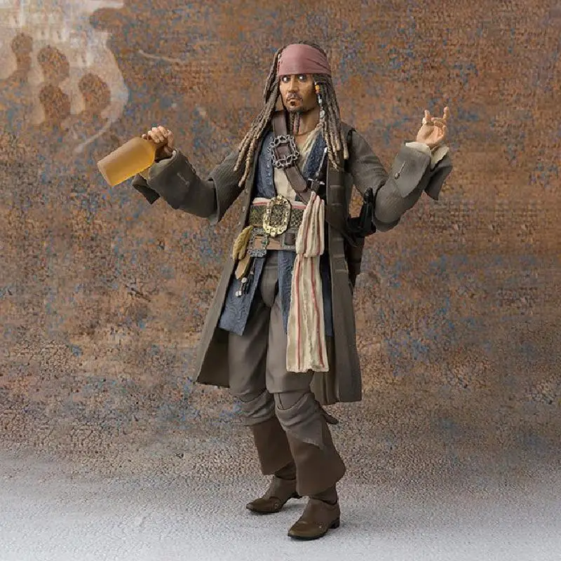 Pirates Of The Caribbean Dead Men Tell No Tales Salazar's Revenge Action Figure Jackie Sparrow Captain Johnny Depp Model Toy images - 6