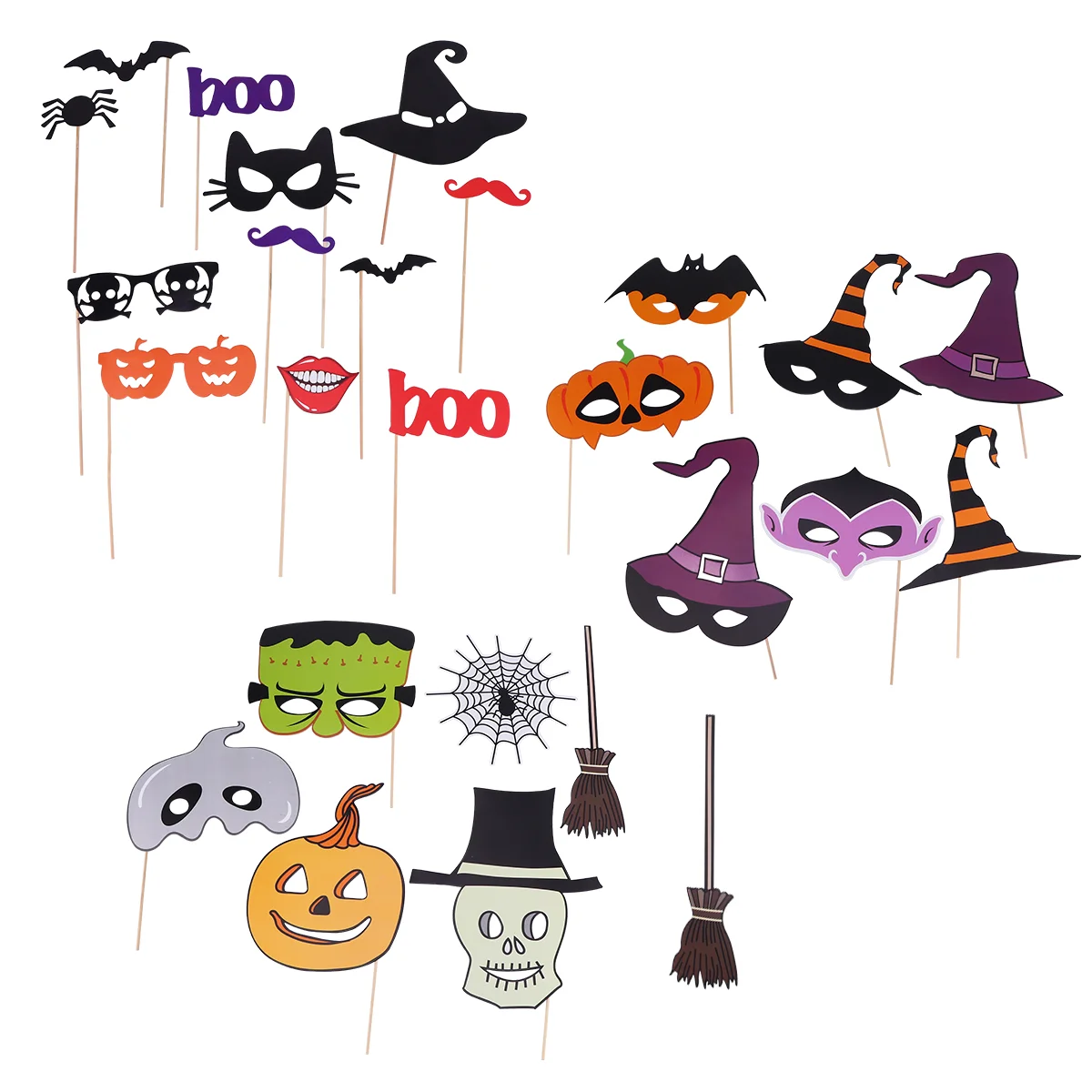 

1 Set Trick or Treat Props Picture Props Stickers Photoshoot Props Photo Props