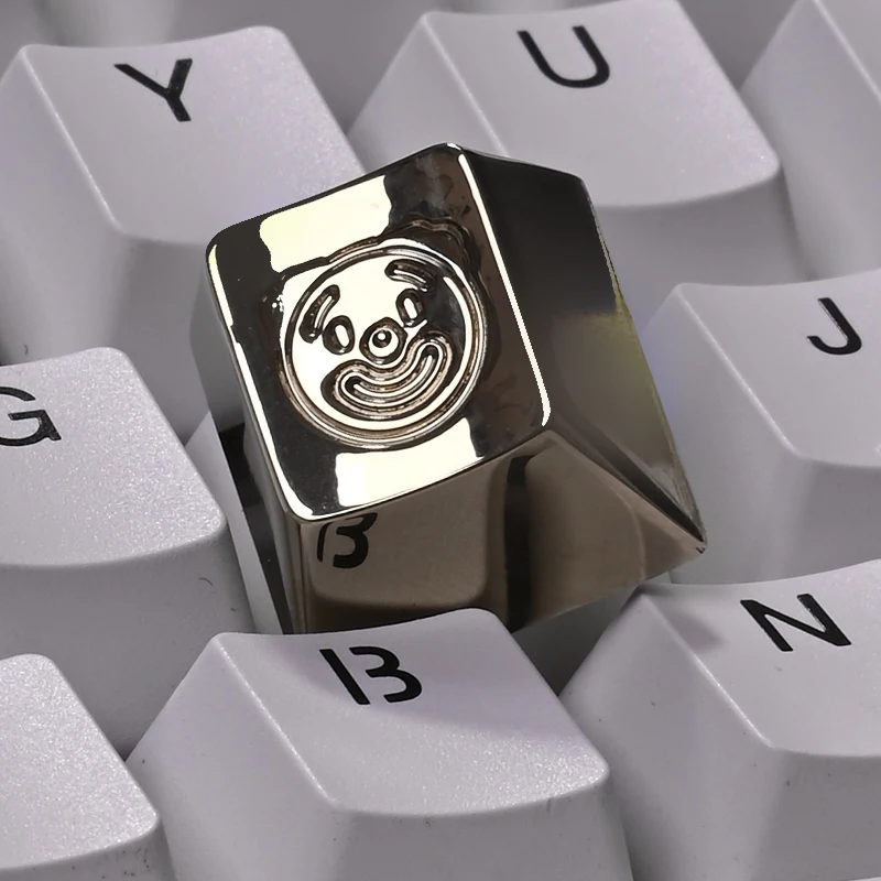 

Customized Zinc Aluminium Alloy Key Cap Mechanical Keyboard 1 PCS Cartoon Cute Clown Keycap R4 Height Cherry MX axis