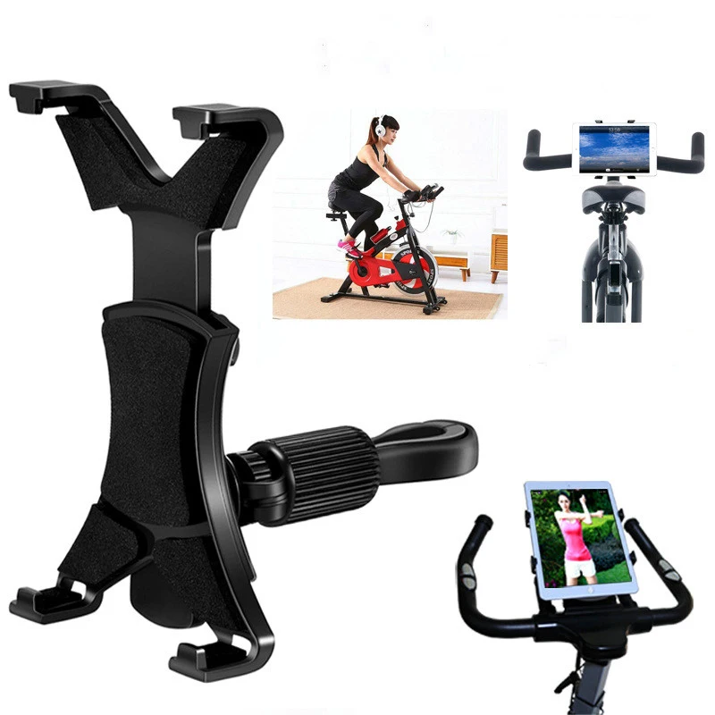 

Flexible Tablet Treadmill Stand Mount Holders In-door Spinning Bike with Handlebar Holder for iPad 8-10.5inch Tablet PC Holder