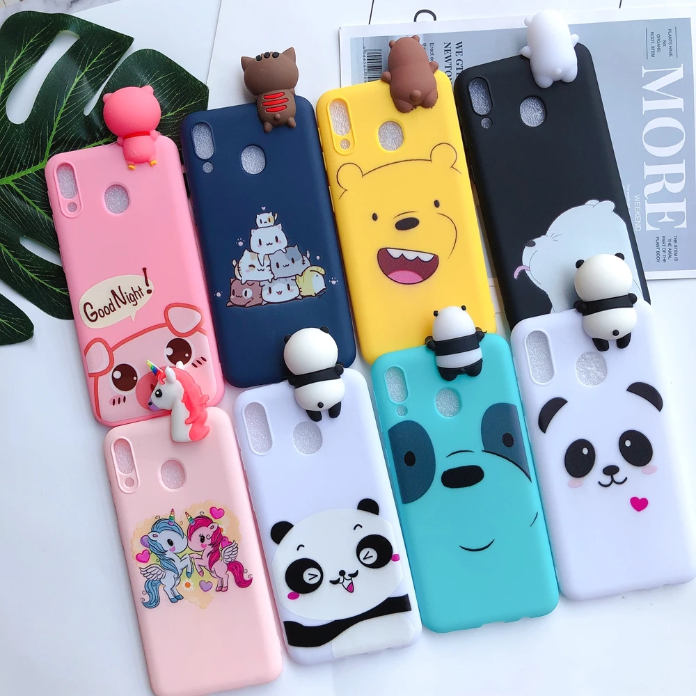 

A10E A20E Case for etui Samsung A10S A20S A30S A51 A71 A01 Silicone Case 3D Kawaii Cover for Galaxy A10 A20 A30 A40 A50 A70 Case