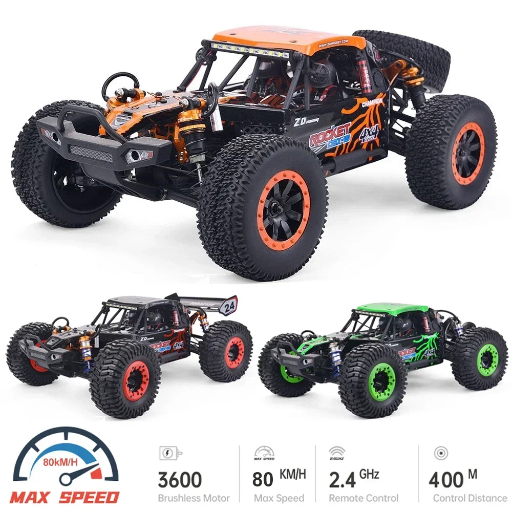 ZD Racing ROCKET DBX-10 1/10 RC Car Desert Truck 4WD RTR Рама дистанционного управления Внедорожный багги